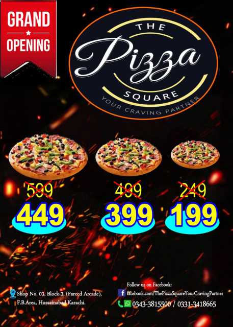 The Pizza Square.. in Karachi City, Sindh - Free Business Listing