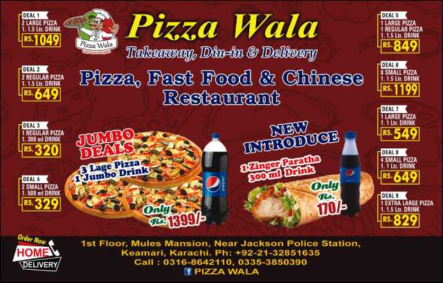pizzawala.. in RX9G+WH Port Of Karachi, Karachi - Free Business Listing