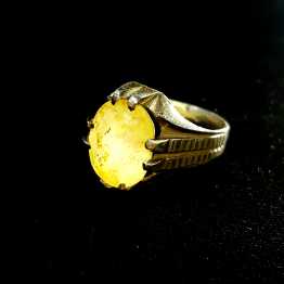Yellow Topaz Silver Ring .. in Pakistan - Free Business Listing
