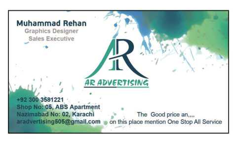 ar advertising designing .. in Karachi City, Sindh - Free Business Listing