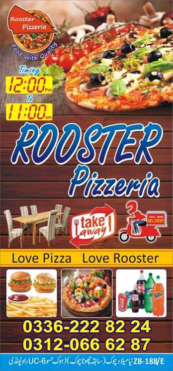 Rooster pizzeria dhoke ha.. in Rawalpindi, Punjab - Free Business Listing