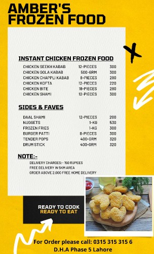 Home Made Frozen Food.. in Lahore, Punjab - Free Business Listing